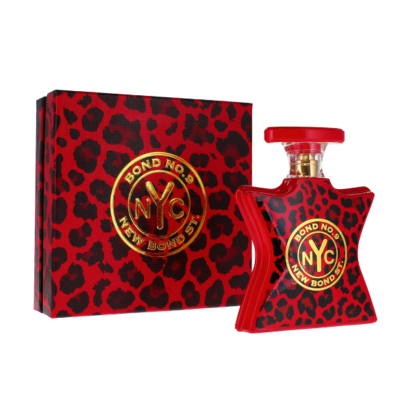 Bond No.9 New Bond Street red leopard print perfume 100ml, 3.4oz.