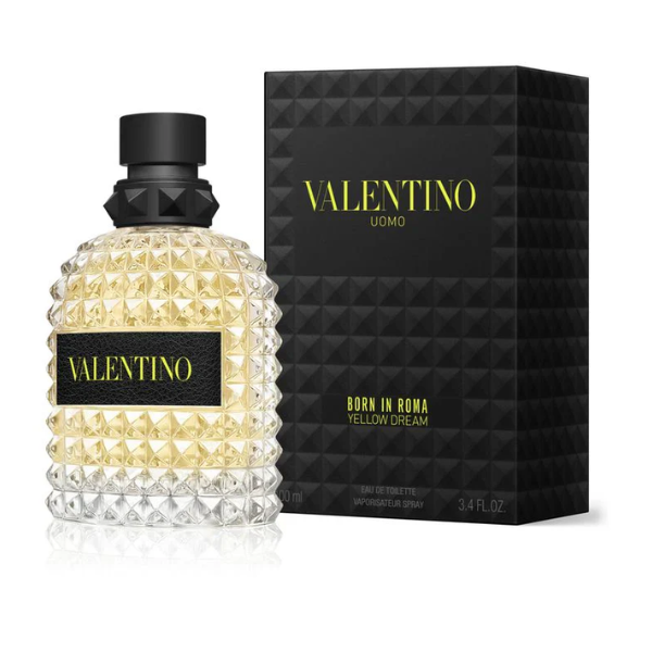 VALENTINO uomo Born in Roma Yellow Dream Eau de Toilette. 3.4oz 100ml