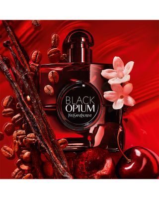 Yves Saint Laurent Black Opium Eau de Parfum Over Red